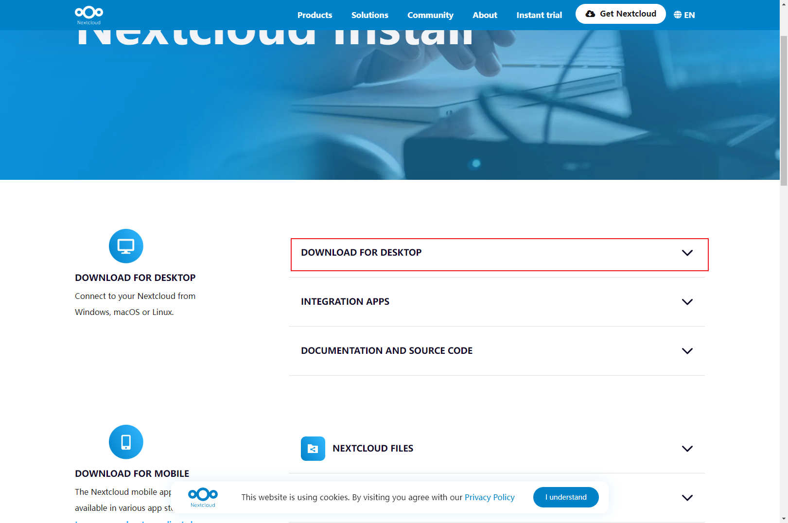 NextCloud Desktop 安装和使用