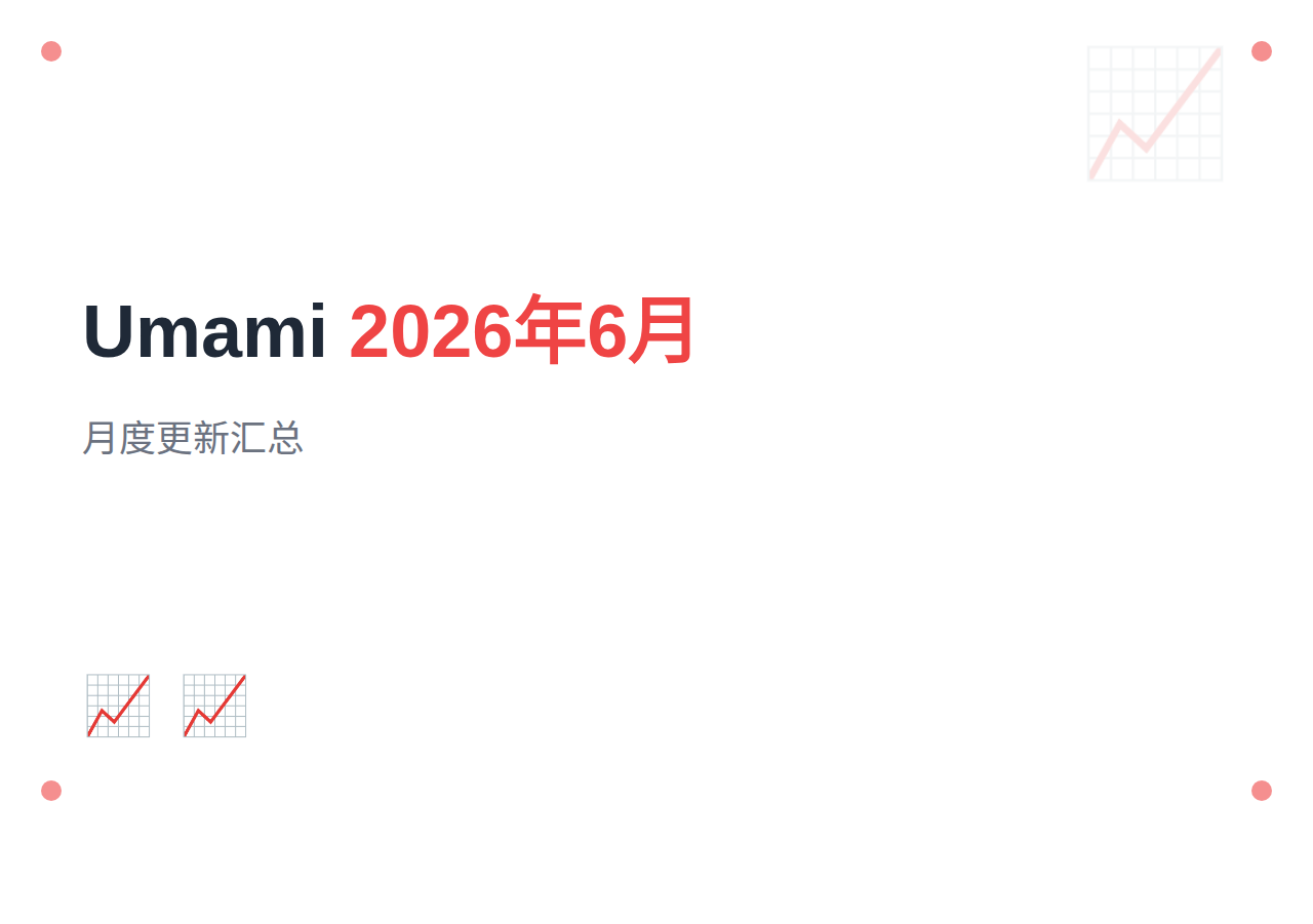 Umami 2026年6月更新汇总